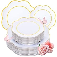 60Pcs Gold with White