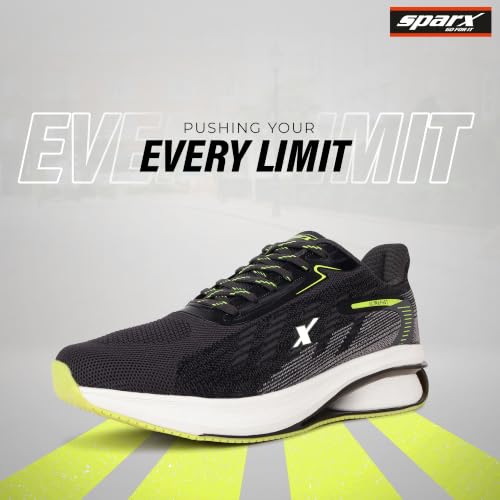 Image of SPARX Sports Running Shoes for Men - Lightweight Breathable Lace-Up Athletic Shoes with Cushioned Comfort, Shock Absorption, Durable Grip, Flexible Sole & Everyday Walking Performance
