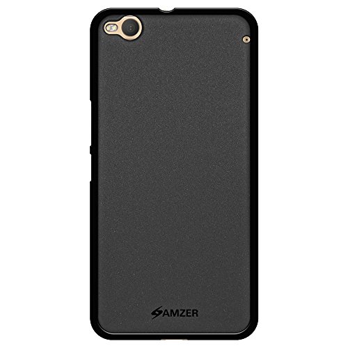 AMZER Pudding Soft Gel TPU Fit Case Cover Skin for HTC One X9 - Retail Packaging - Black