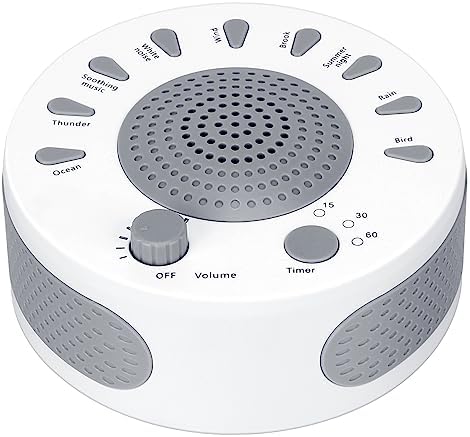Unionway White Noise Machine, Portable Sleep Sound Machine for Baby and Adult, Battery Powered Sleep Therapy for Home, Travel - 006U
