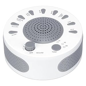 White Noise Machine, Portable Sleep Sound Machine for Baby and Adult, Battery Powered Sleep Therapy for Home, Travel – 006U