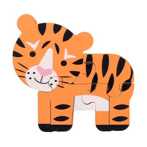 Tiger Mini Wooden Puzzle for Toddlers Cover