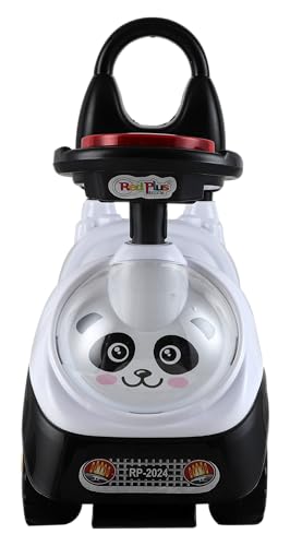 JoyRide Fun Rider Ride on & Car for Kids with Light,Music & Horn Steering, Push Car for Baby with Backrest, Safety Guard & Big Wheels, Ride on for Kids 1 to 3 Years Upto 25 Kgs (Black White)