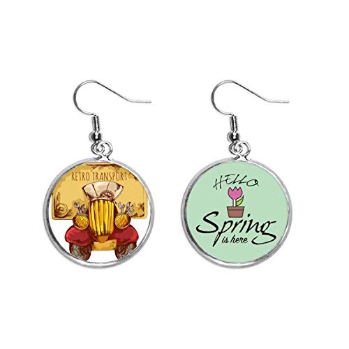 Pendientes de coche retro regalo ideal de joyería británica vintage de primavera