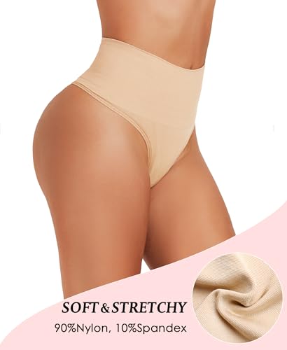 Image of Seamless Thong Shapewear for Women Tummy Control Body Shaper Panties Girdle High Waist Shaping Underwear