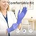 SwiftGrip Disposable Nitrile Exam Gloves, 3mil, Medium, Box of 100, Violet Nitrile Gloves Disposable Latex Free for Medical, Cleaning, Cooking & Esthetician, Food-Safe, Powder-Free, Purple