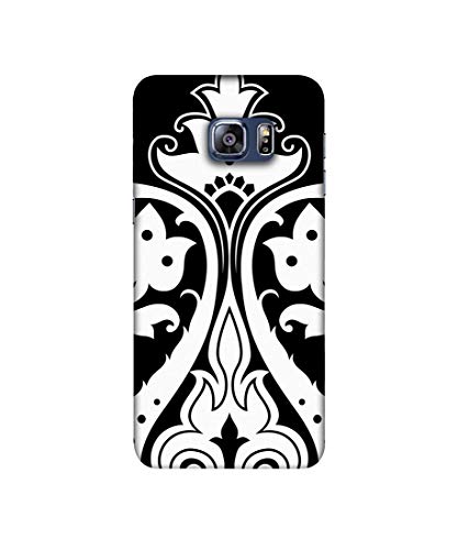 Image of Amazon Brand - Solimo Designer S Shape Rangoli 3D Printed Hard Back Case Mobile Cover for Samsung Galaxy S6 Edge Plus