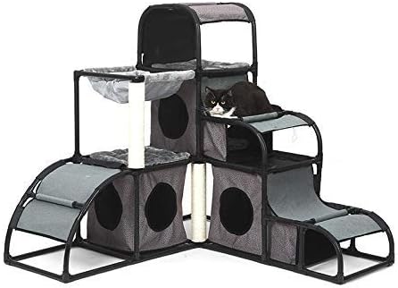 Ldlms Pet supplies Cat climbing frame cat jumping platform multi-function detachable combination cat supplies pet supplies (color : 3)