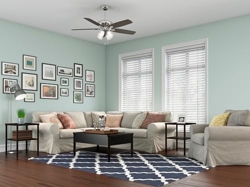 Image of Hunter Amberlin, Indoor, Ceiling Fan, Pull Chain, 52 inch, Brushed Nickel