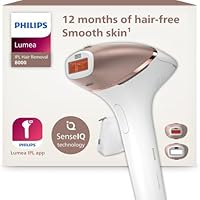 Philips Lumea IPL Hair Removal Device (AU Power Plug) for Men and Women with SmartSkin Sensor & SenseIQ Technology, Coaching App, 2 Attachments for Body and Face Attachments, BRI945/00