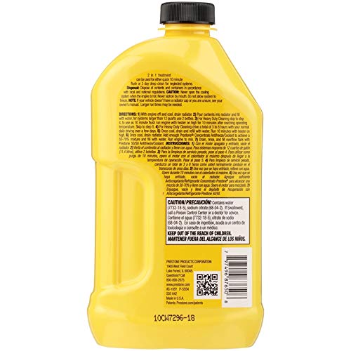 Prestone As105 Radiator Flush And Cleaner - 22 Oz. - 2 Pack #TOP2