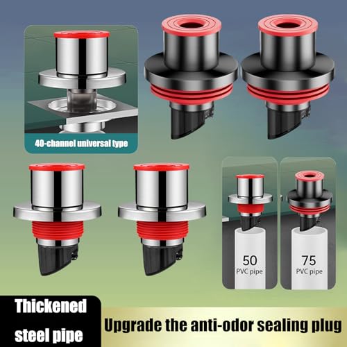 Washing Machine Drain Hose Seal Plug Sewer Pipe Seal Rings Sealing Covers for Laundry Room Kitchen Bathroom Enduring