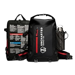Uncharted Supply Co. The SEVENTY2 Pro 2-Person Survival System – 72 Hour Emergency Preparedness Kit with 60+ Tools for Home, Car, Camping, and Disaster Readiness – Durable Waterproof Go Bag