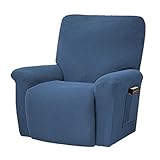 Tytlyworth Fundas para sillones de relax - Fundas elásticas para sillones de relax - Funda de sofá de asiento individual, fundas para tumbonas, espuma antideslizante