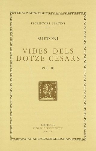 Portada de Vides dels dotze cèsars, vol. III: Tiberi. Calígula