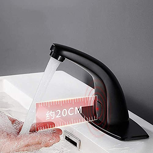 Robinet en cuivre à capteur infrarouge de luxe avec boîtier de commande
