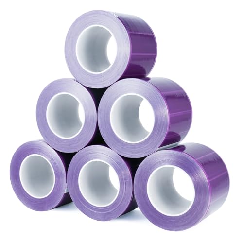 JMU Purple Barrier Film, 6 Rolls Dental Tattoo Barrier Tape 4" x 6"