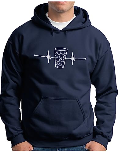 Sweat-shirt à capuche bleu marine idéal pour les soirées Rieslingschorle