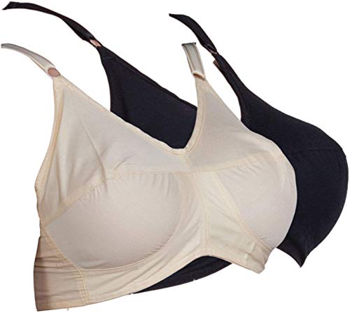 Image of Teenager Women's Cotton Non Padded Wire Free Full-Coverage Bra (32B - Black Black 32B)