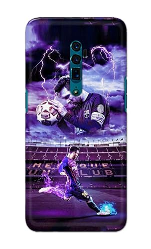 Image of Printed Hard Back Cover Case for Oppo Reno 10x Zoom Back Cover (Famous Football Player) -1111