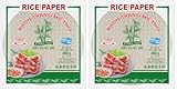 BAMBOO TREE Papel de Arroz 22 cm, Redondo (1 X 400 GR) (Paquete de 2)