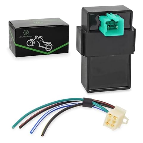 4 Pin DC CDI Box for most 50cc 70cc 90cc 110cc Scooter ATV DY100 Quad ATV Quad Dirt Bike Go Kart（Includes a connecting plug） Cover