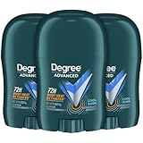 Degree Men’s Travel Deodorant 3-Pack – 72H Body Heat Activated Mini Antiperspirant Stick, 0.5 Oz Ea