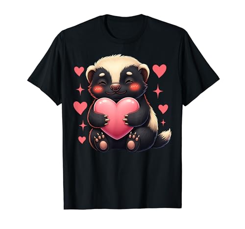 Honey Badger Heart Wild Animal Spirit T�V���c