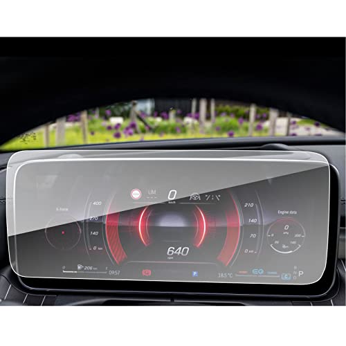 SXCY Fit for 2022 2023 2024 Mercedes Benz C-Class GLC-Class C300 Screen Protector 2021-2023 2024 C Class C300 Accessories 2023 2024 GLC-Class/C Class C300 Instrument Display Screen Protector 12.3 inch 9H Tempered Glass Clear HD