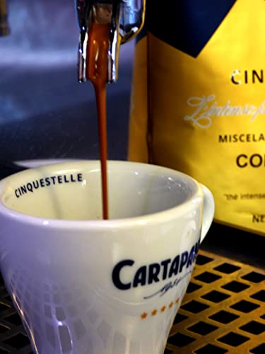 Caffe' Cartapani Cinquestelle Espresso Whole Bean Coffee, Premium Quality Blend, Medium Roast - 2.2 Pound Bag - Pack Of 10 #TOP4