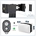 Zttopo Universal Phone Tripod Mount Adapter with Ｗireless Camera Remote and LED Light, Cell Phone Holder with Adjustable Clamp for Selfie Stick Monopod for iPhone, Samsung Wrist Strap Included