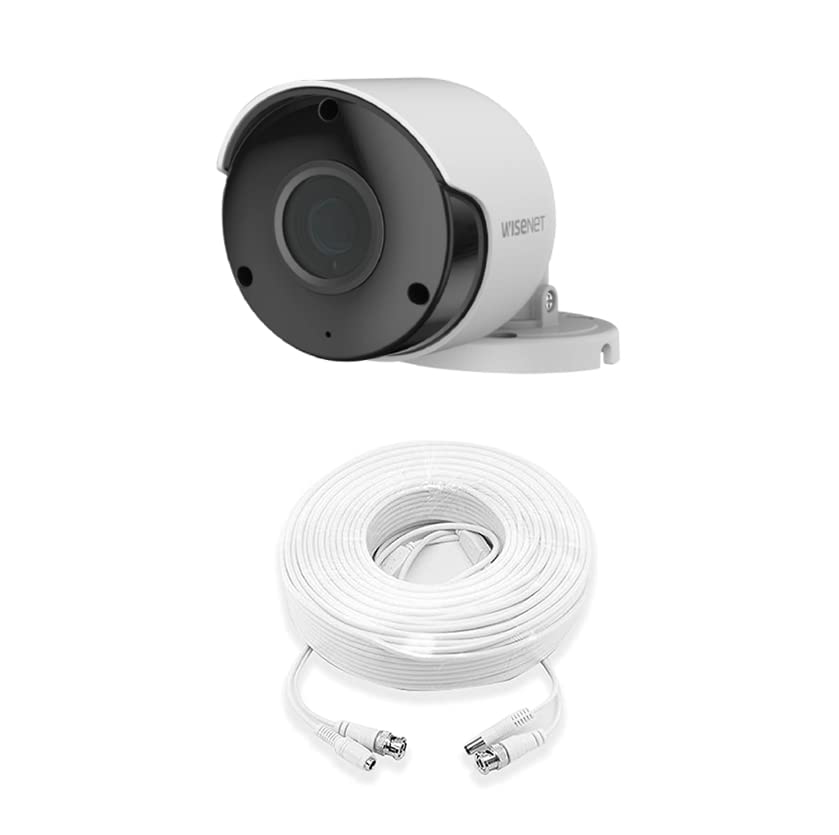 Wisenet SDC-89445BF/89447BF 5MP CCTV Surveillance Weatherproof Bullet Security Camera 82ft 3.6mm Lens 104° Wide Angle Compatible with SDH-B84045BF; SDH-C84085BF; SDH-C85127