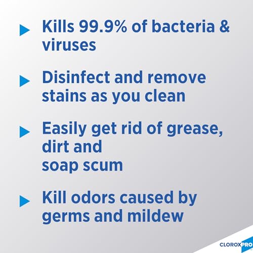  CloroxPro Disinfectant Cleaner with Bleach Spray for Home Use
| CloroxPro Disinfectant Cleaner Sprayer 32 Ounces Pack o