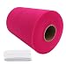 RayCC Tulle Roll Spool 6 Inch x 100 Yards (300FT) Wedding Party Decoration ,Tutu Skirts (Deep Pink Colour)