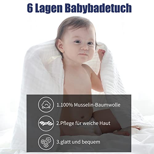 MINIMOTO Coperta per neonati a 6 strati, 100%