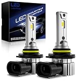 Ampoule LED HB3/9005 36000 LM 220W 6000K Lumière Blanche,Nouvelle Génération 2026,Réplication,1:1 Phares Halogènes,Refroidissement à Double Trou,Plug and Play,Adaptable aux Voitures Motos,2 Pcs