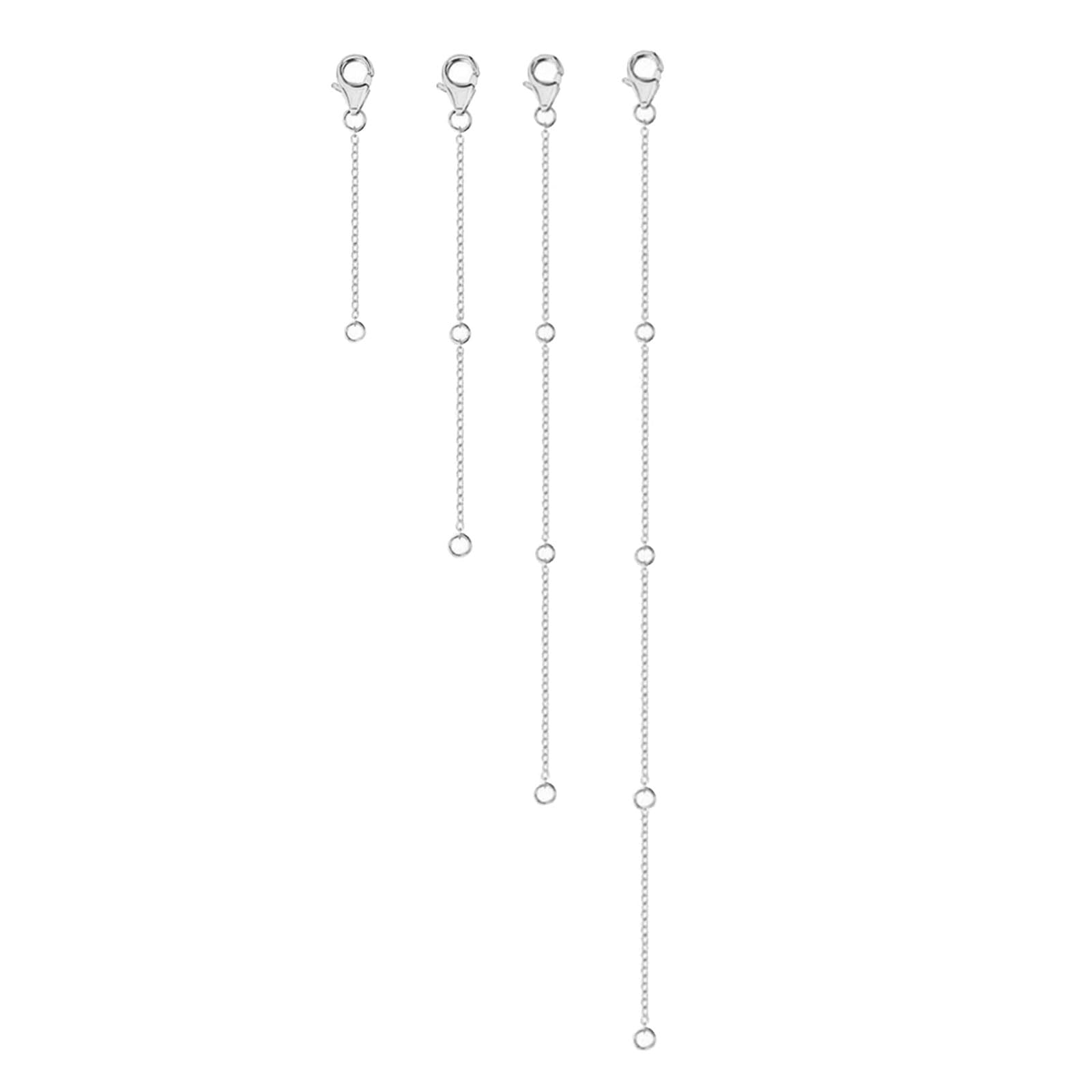 Maxtonser Stylish Necklace and Bracelet Extenders Adjustable Length Chains Alloy Metal Extension Extended Tail Chains Accessory
