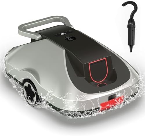 Cordless Robotic Pool Vacuum Cleaner for Above Ground Pools, Auto...
