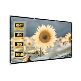 Projektionswände 16:9 Projektor-Leinwand Mit Hoher Dichte, 1080 Und Faltbarer Definition, Tragbarer Projektionsfilm für Zuhause(84 inches)