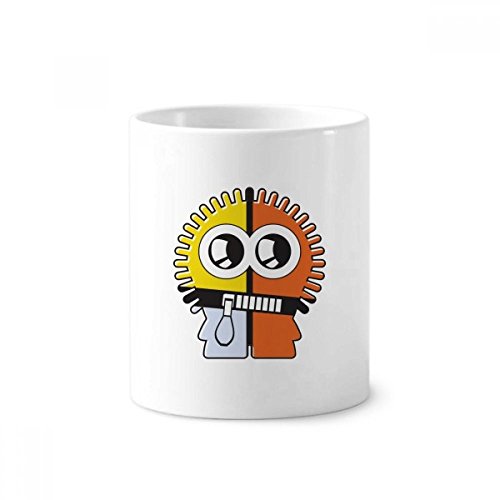 Pot à stylos Alien en céramique blanche pour organiser un bureau encombré