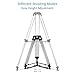PROAIM Mitchell Heavy-Duty Camera Tripod Stand with Spreader. Twin-Spiked Feet, Aluminum Legs. Height 35-66