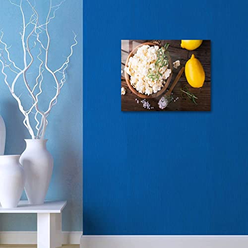 Prn102Jyxa Salty Crunchy Fresh Homemade Popcorn Flavored With Lemon Peel And Acrylic Glass Wall Art Prints Modern Interior Artwork Posters Wall Painting Picture For Living Room Bedroom Home Decor #TOP4