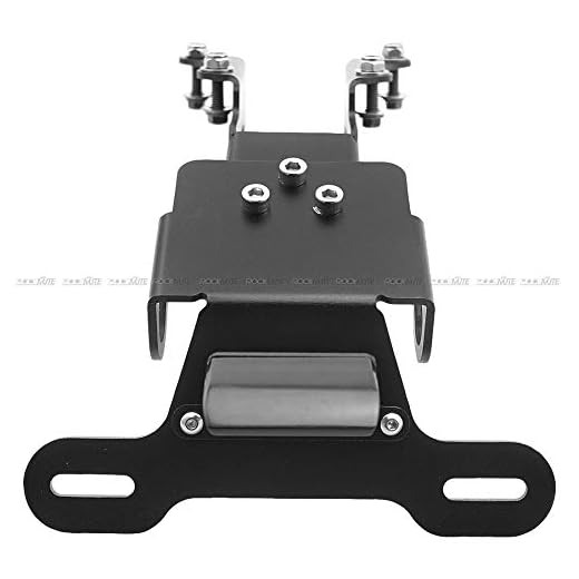 Motorcykel Tail Tidy Registreringsskylthållare för Yamaha MT-09 Tracer FJ-09 2015-2020, TRACER 900/GT 2018-2020 Motorcykel Registrering Fender Eliminator Fästfäste med LED-nummerskyltbelysning