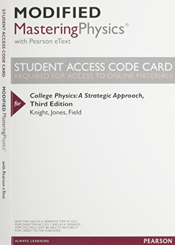 College Physics: A Strategic Approach Vol 1 & S... 0133876616 Book Cover
