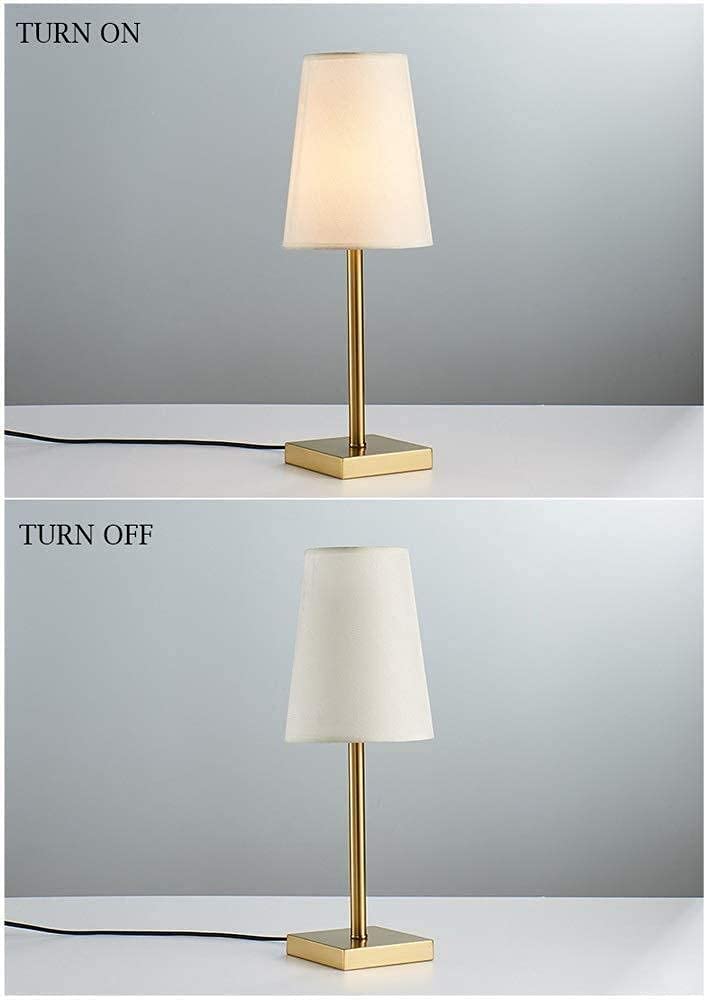 Lampy stołowe do salonu Lampa stołowa 19.3 "Metalowa podstawowa lampa tkanina cień światło światła do salonu, biura, dzieci, sypialni, studia akademika