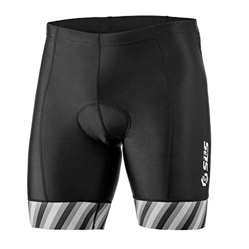 SLS3 Triathlon Shorts Mens Tri Shorts Mens 2 Pockets FRT Designed by Athletes for Racing (Storm Wave Large)