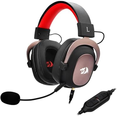 Redragon H510 Zeus Wired Gaming Headset, 7.1 Surround, Detachable Microphone