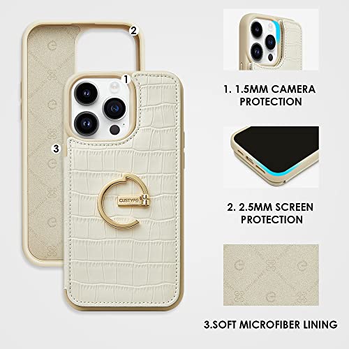 CUSTYPE Wallet Case for iPhone 14 Pro Max (6.7") Card holder and Ring Stand by CUSTYPE - Used condition - Image 5