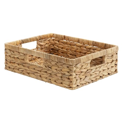 Image of StorageWorks Wicker Storage Baskets for Shelves, Pantry Baskets, 1-Pack