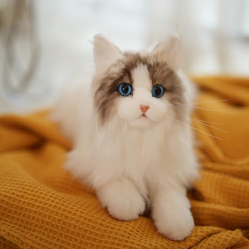 Peluche réaliste chat Ragdoll Chongker compagnon de vie - 6